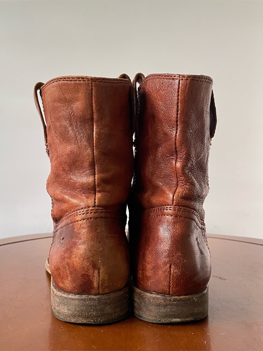 Frye Anna Shortie Brown Leather women’s Ankle Boots | US 6.5 - Picture 4 of 8